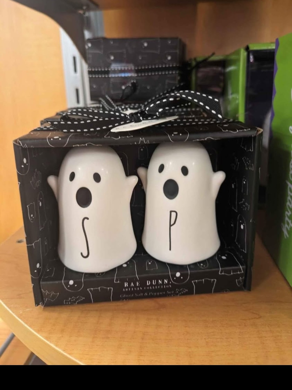 Rae Dunn White Ghost Salt & Pepper Shakers